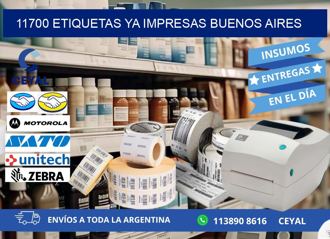 11700 ETIQUETAS YA IMPRESAS BUENOS AIRES