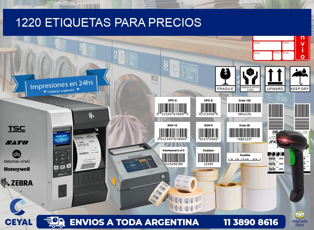 1220 ETIQUETAS PARA PRECIOS