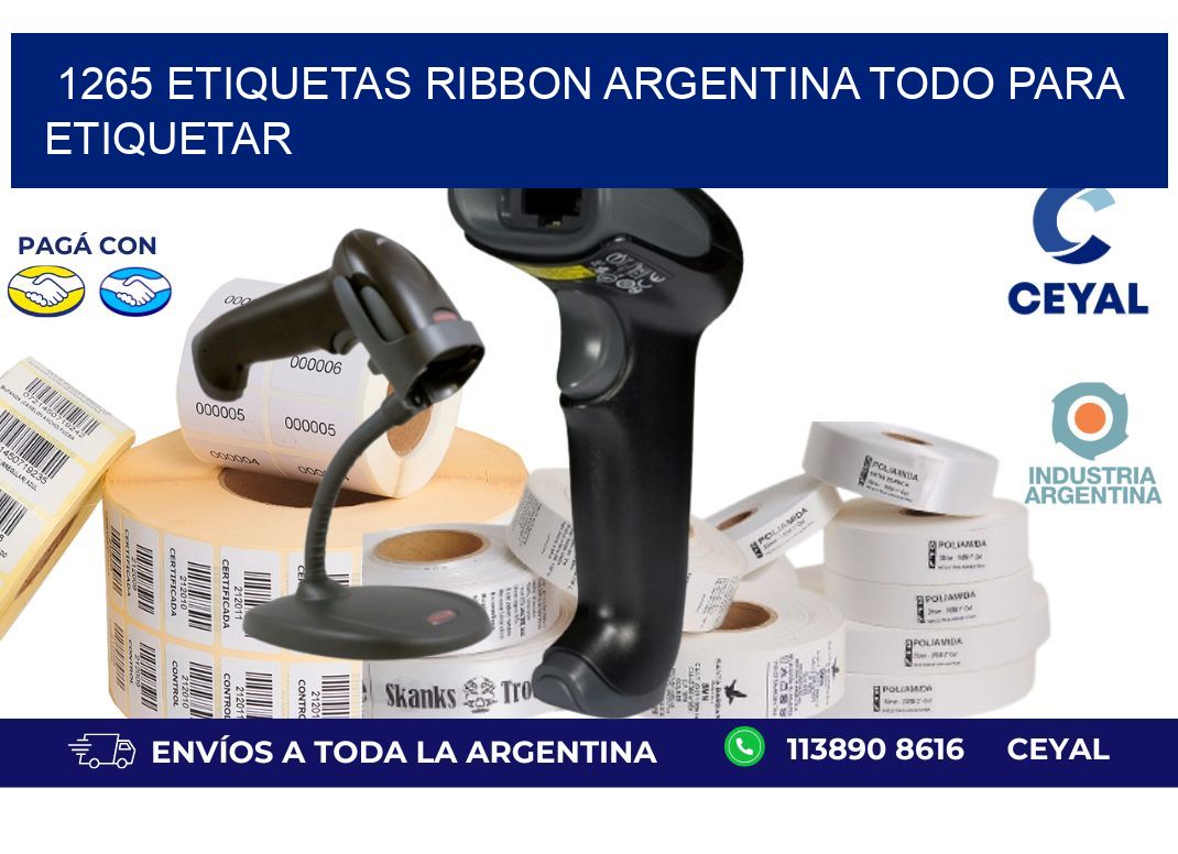 1265 etiquetas ribbon argentina TODO PARA ETIQUETAR