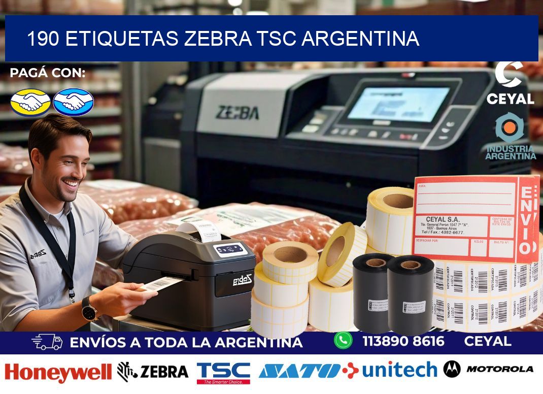190 etiquetas zebra tsc argentina