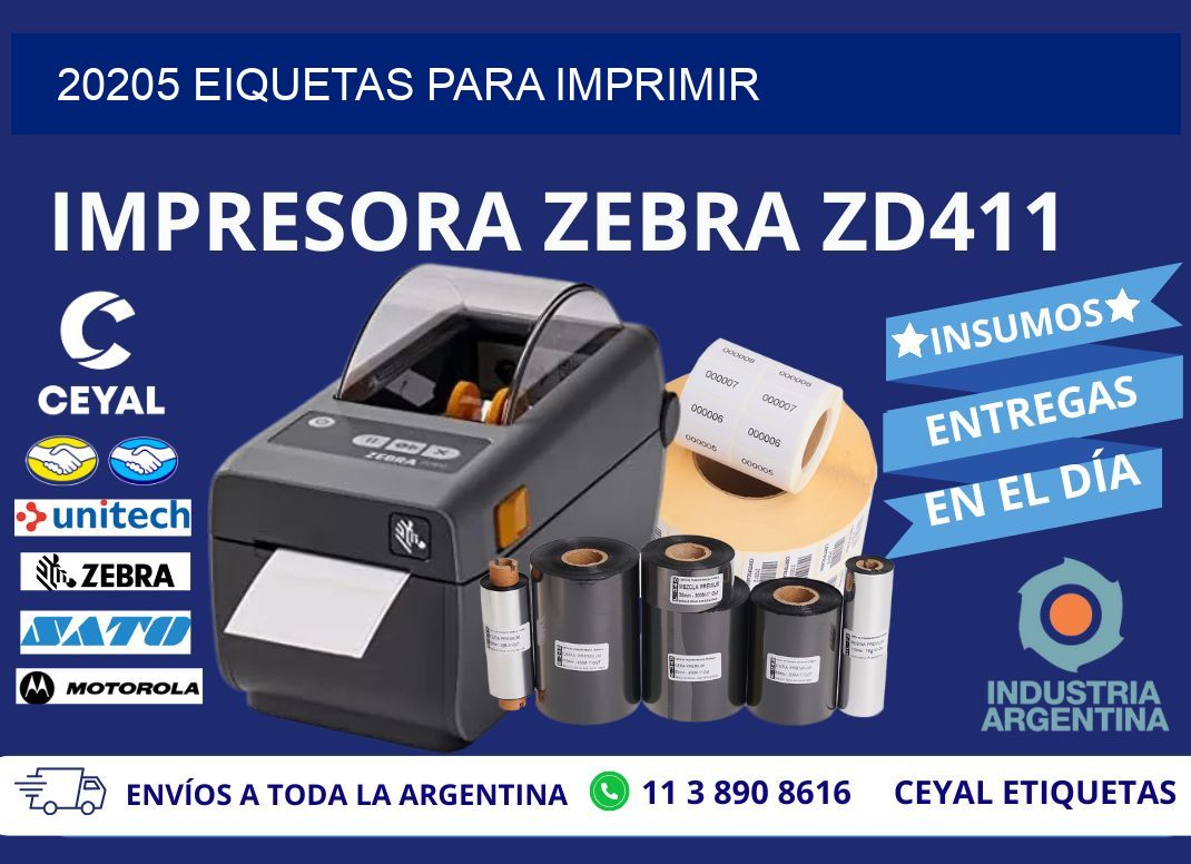 20205 EIQUETAS PARA IMPRIMIR