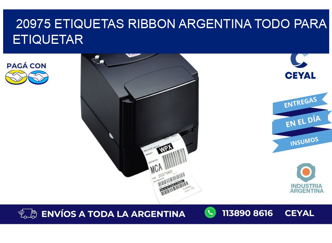 20975 etiquetas ribbon argentina TODO PARA ETIQUETAR