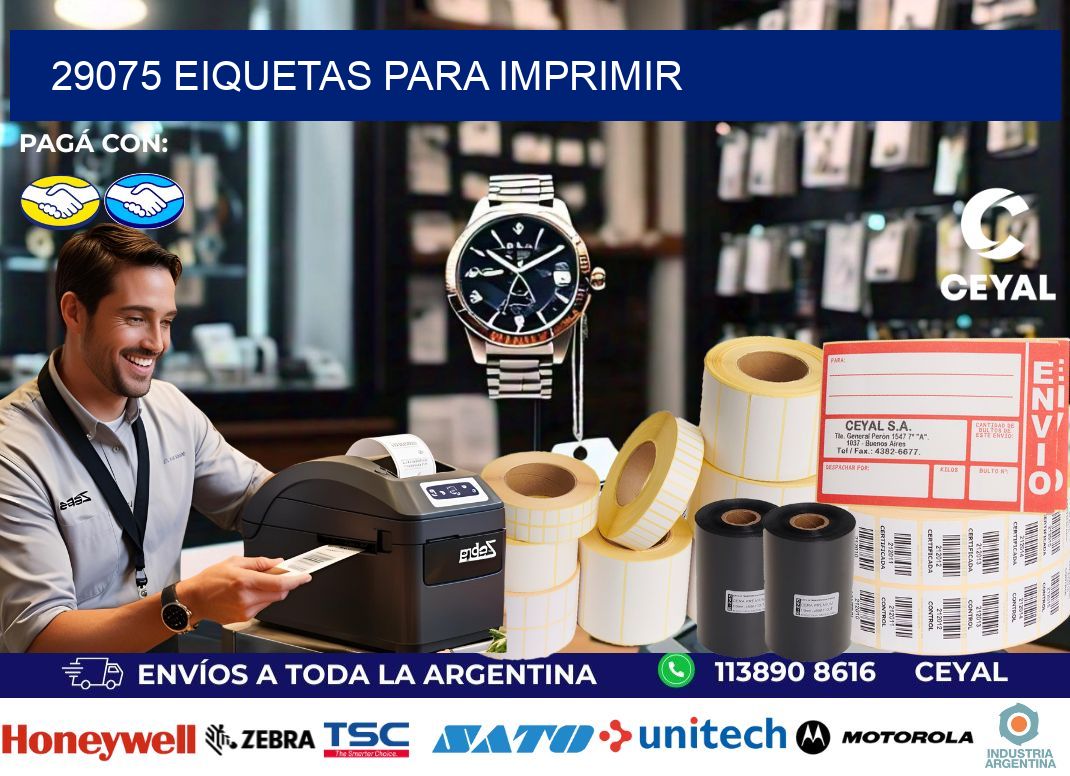 29075 EIQUETAS PARA IMPRIMIR
