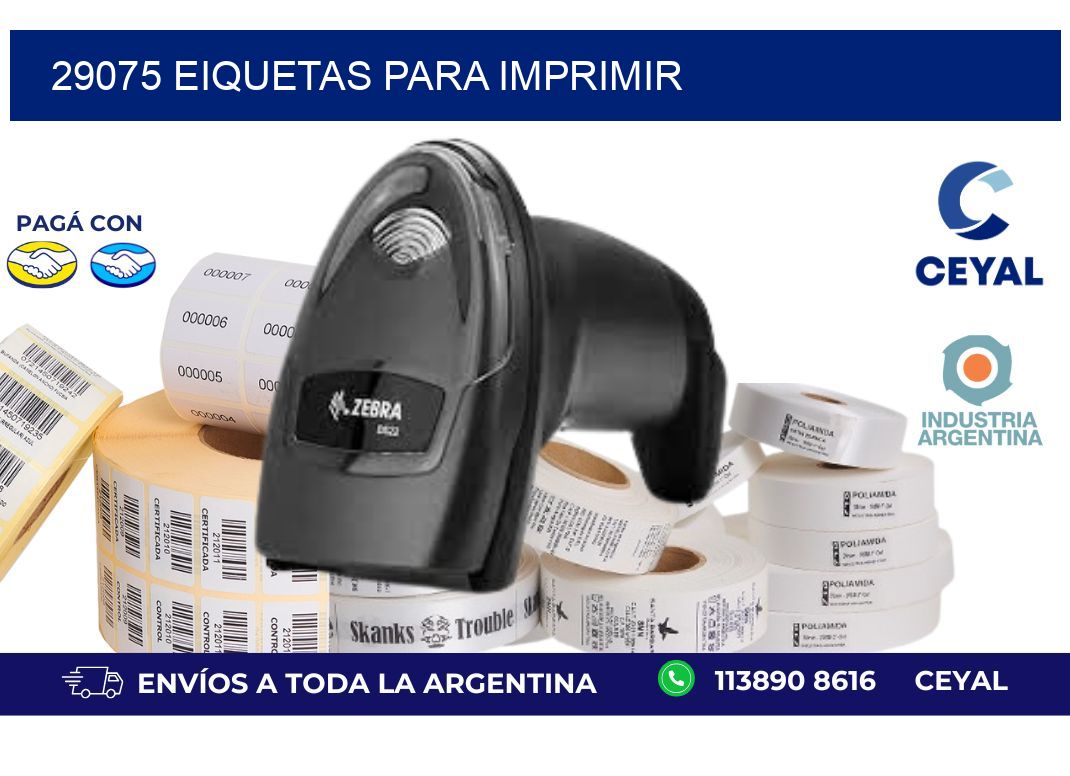 29075 EIQUETAS PARA IMPRIMIR