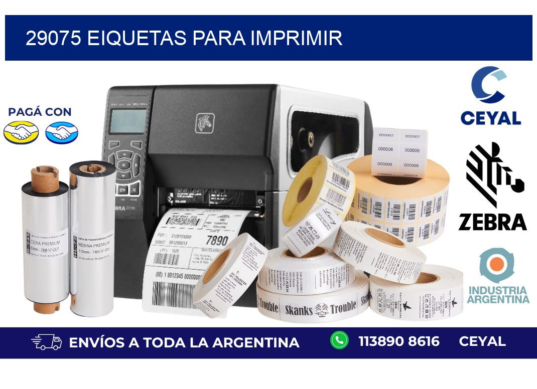 29075 EIQUETAS PARA IMPRIMIR