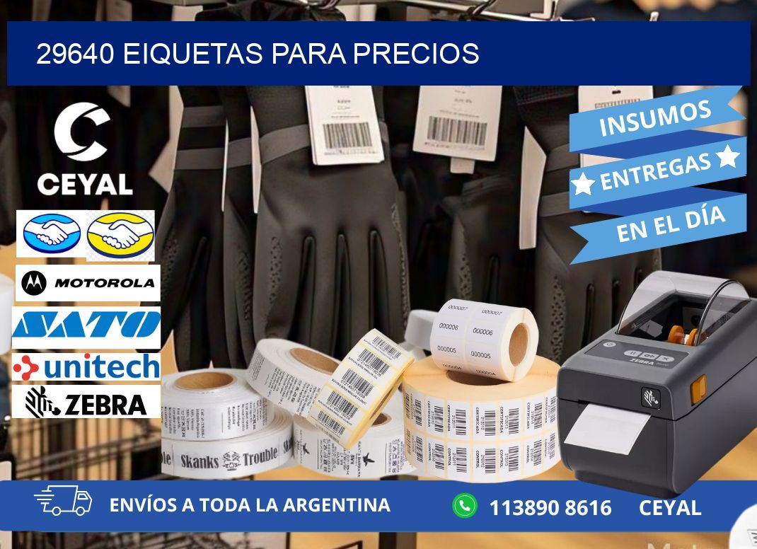 29640 EIQUETAS PARA PRECIOS