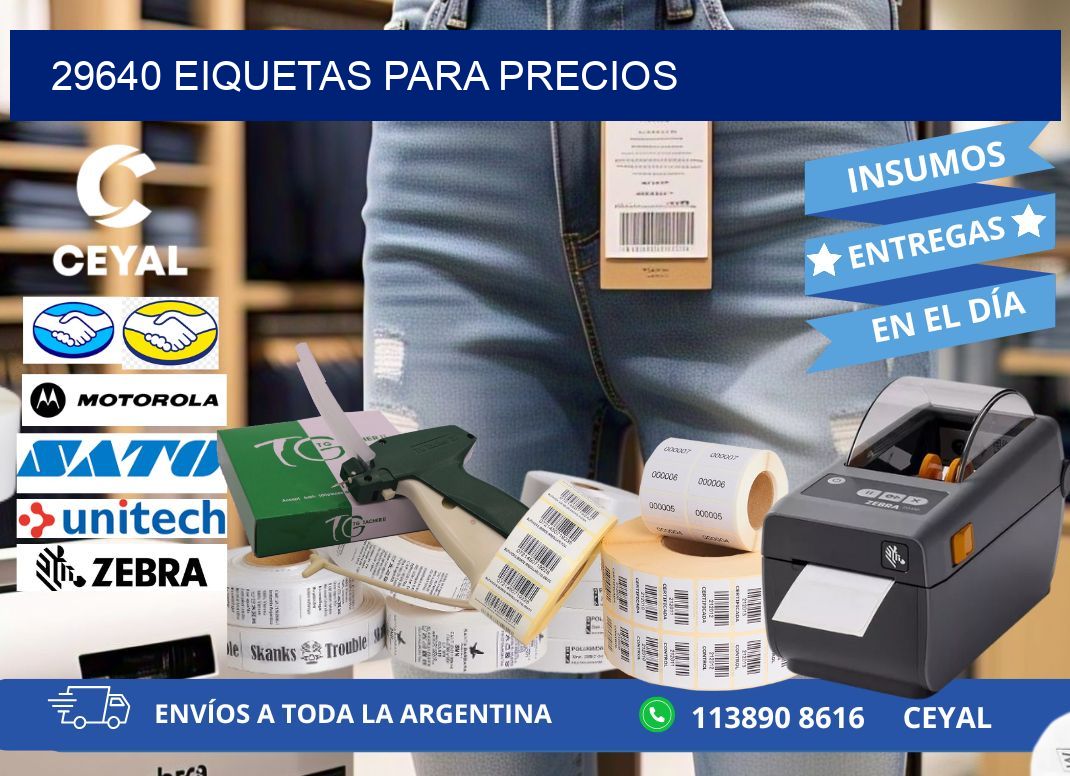 29640 EIQUETAS PARA PRECIOS