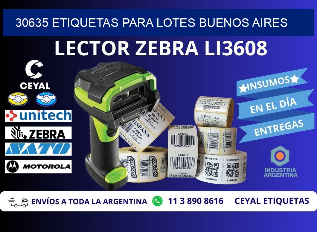 30635 ETIQUETAS PARA LOTES BUENOS AIRES