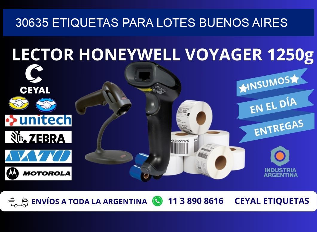 30635 ETIQUETAS PARA LOTES BUENOS AIRES