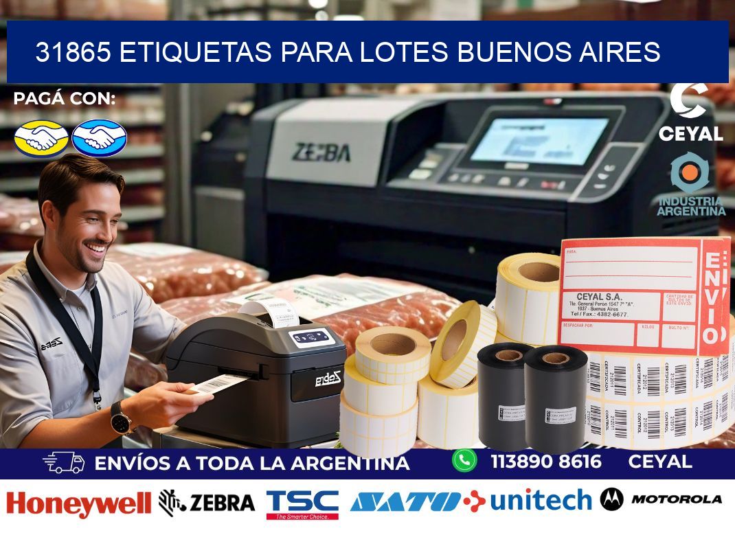 31865 ETIQUETAS PARA LOTES BUENOS AIRES