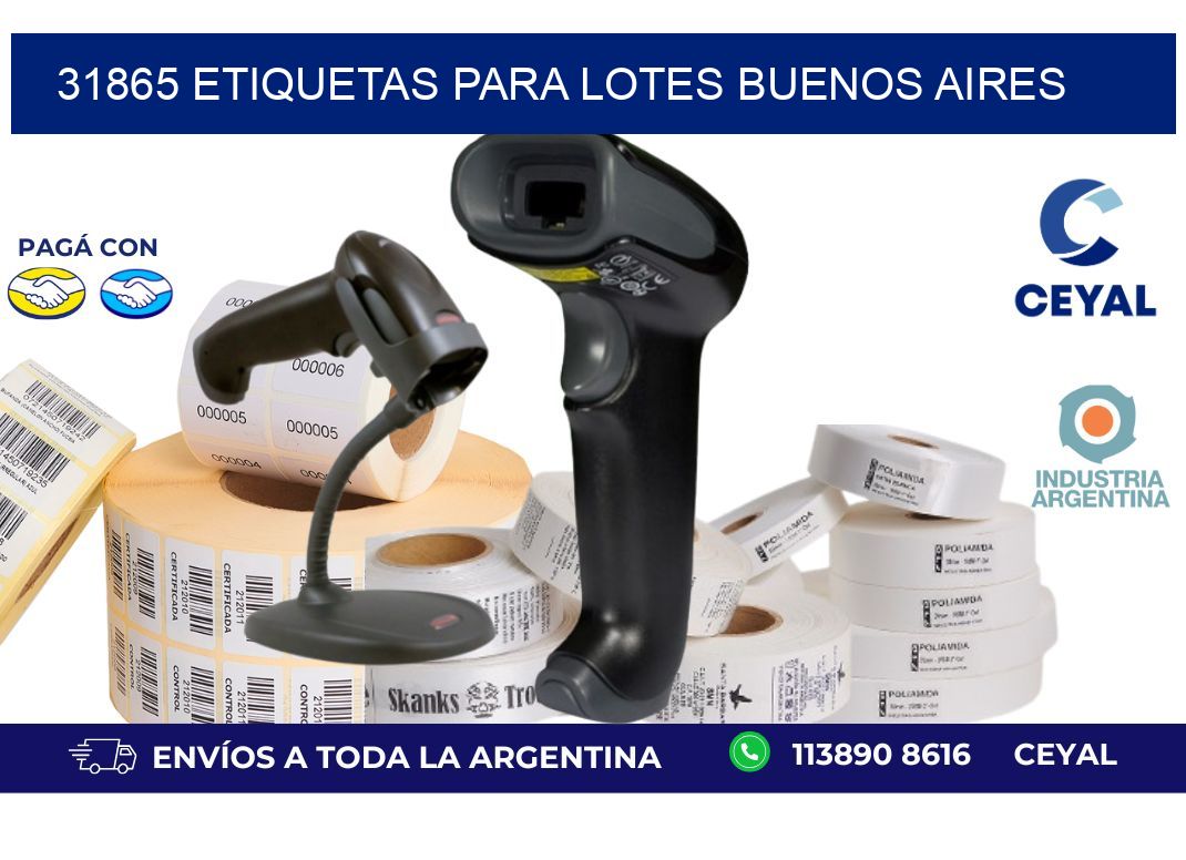31865 ETIQUETAS PARA LOTES BUENOS AIRES