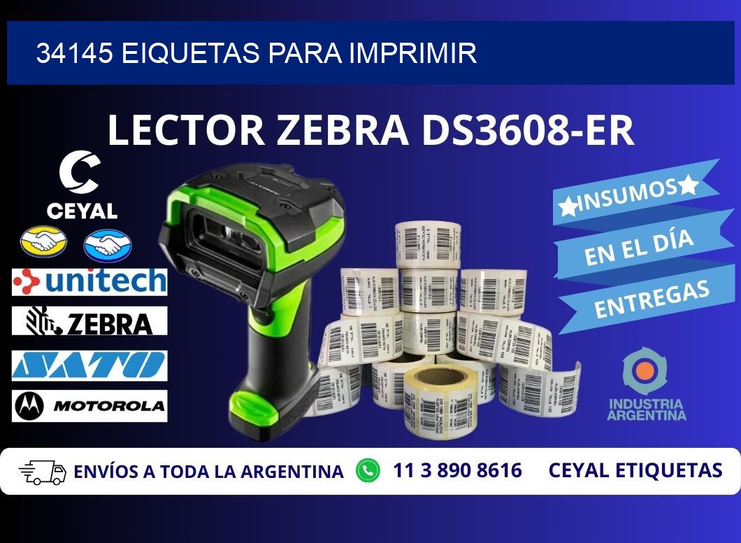 34145 EIQUETAS PARA IMPRIMIR