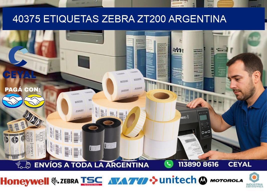 40375 etiquetas zebra zt200 argentina