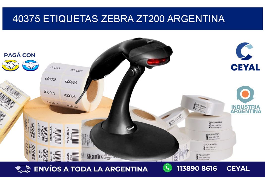 40375 etiquetas zebra zt200 argentina