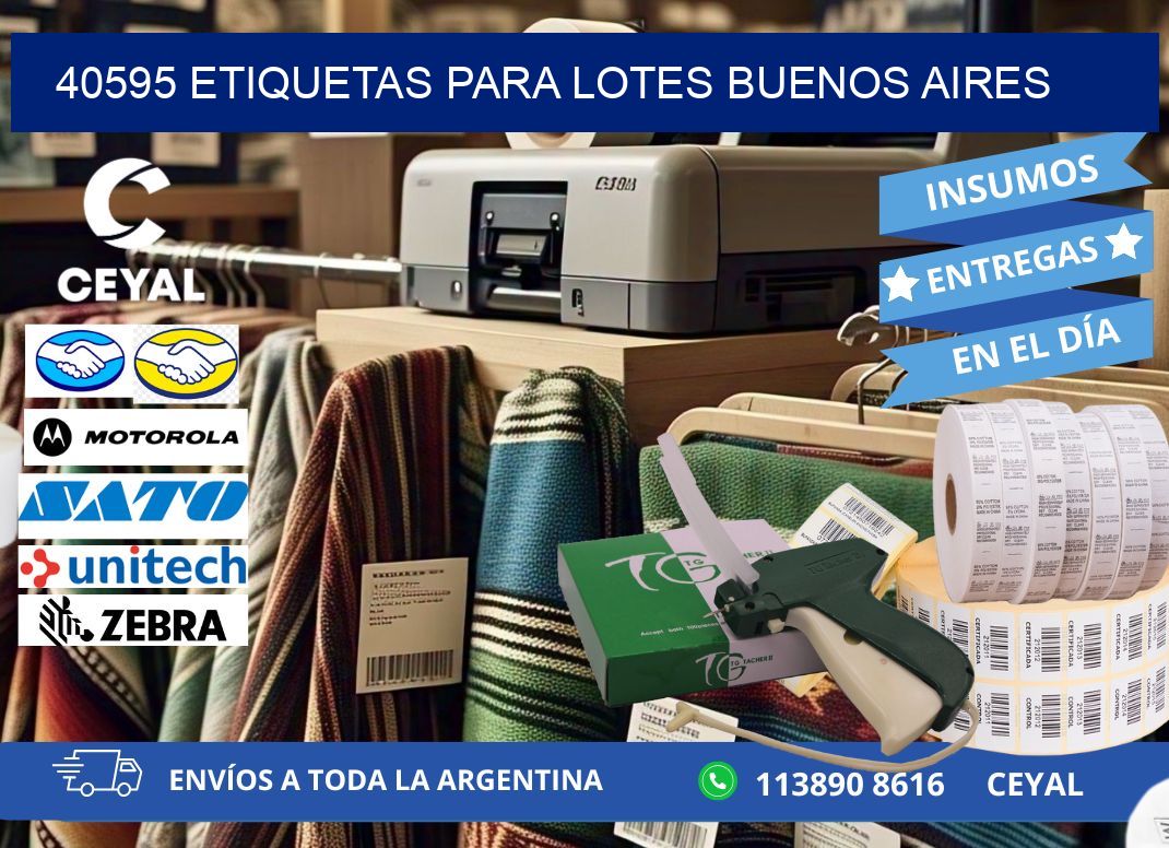 40595 ETIQUETAS PARA LOTES BUENOS AIRES
