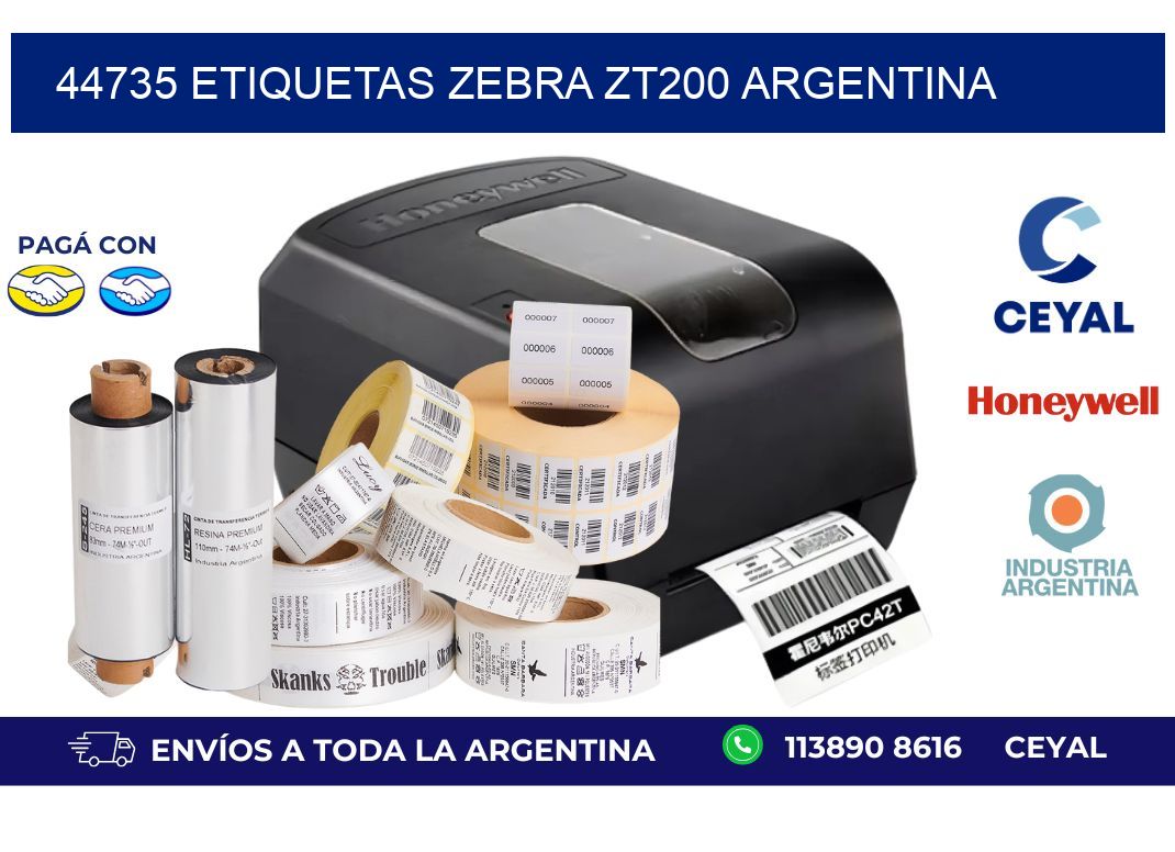 44735 etiquetas zebra zt200 argentina