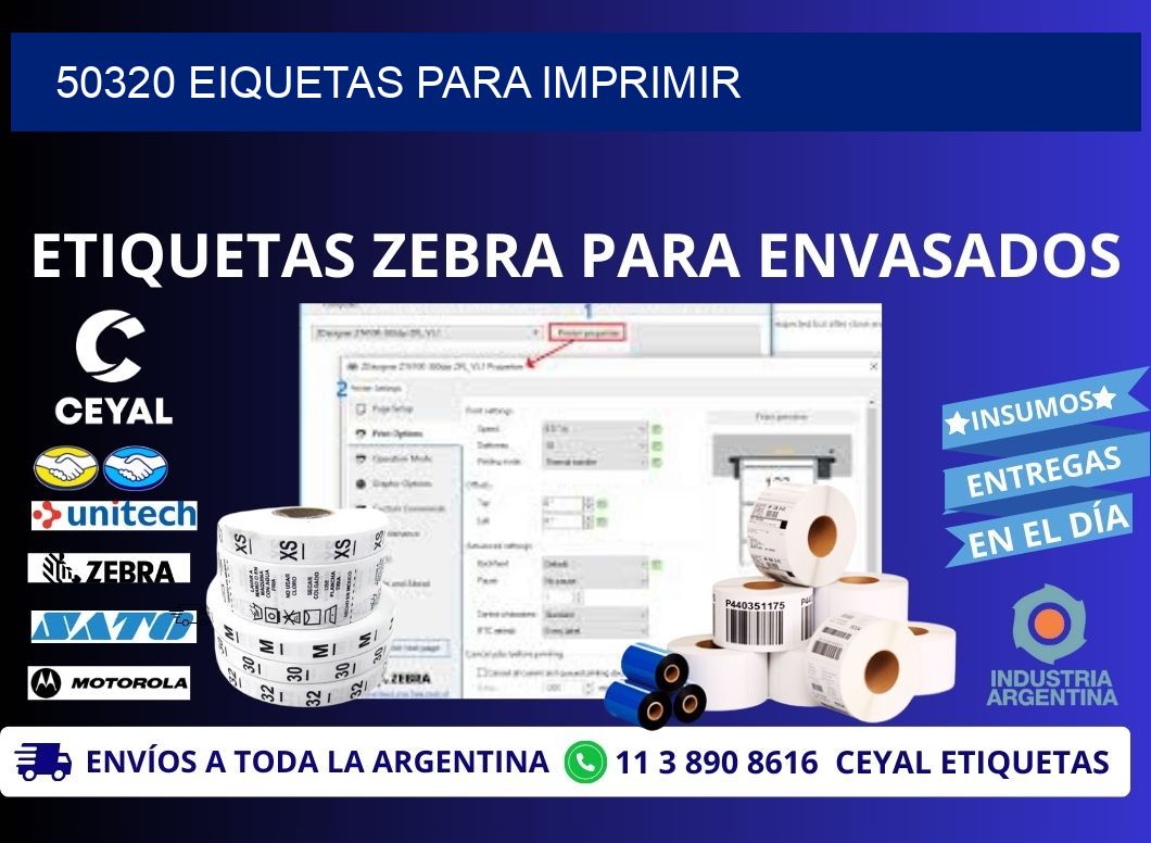 50320 EIQUETAS PARA IMPRIMIR