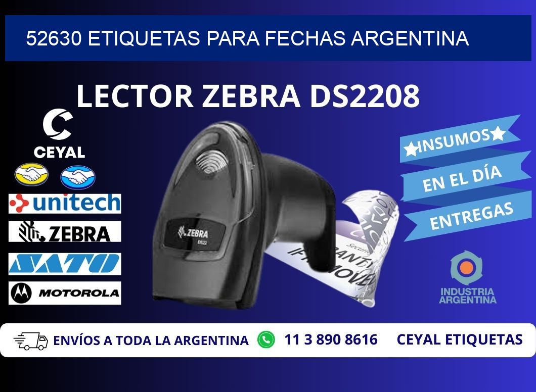 52630 ETIQUETAS PARA FECHAS ARGENTINA