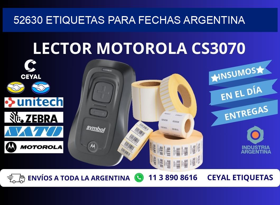 52630 ETIQUETAS PARA FECHAS ARGENTINA