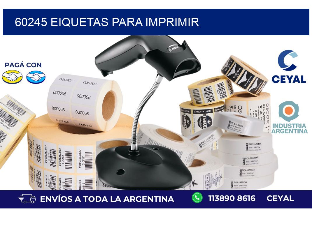60245 EIQUETAS PARA IMPRIMIR