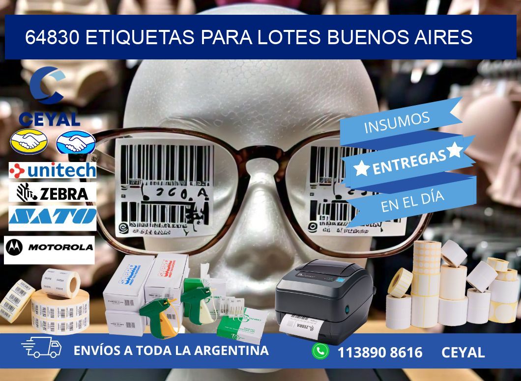 64830 ETIQUETAS PARA LOTES BUENOS AIRES
