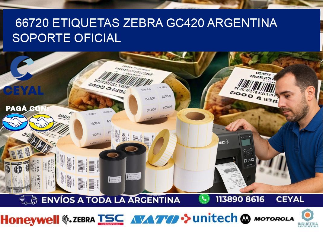 66720 etiquetas zebra gc420 argentina SOPORTE OFICIAL