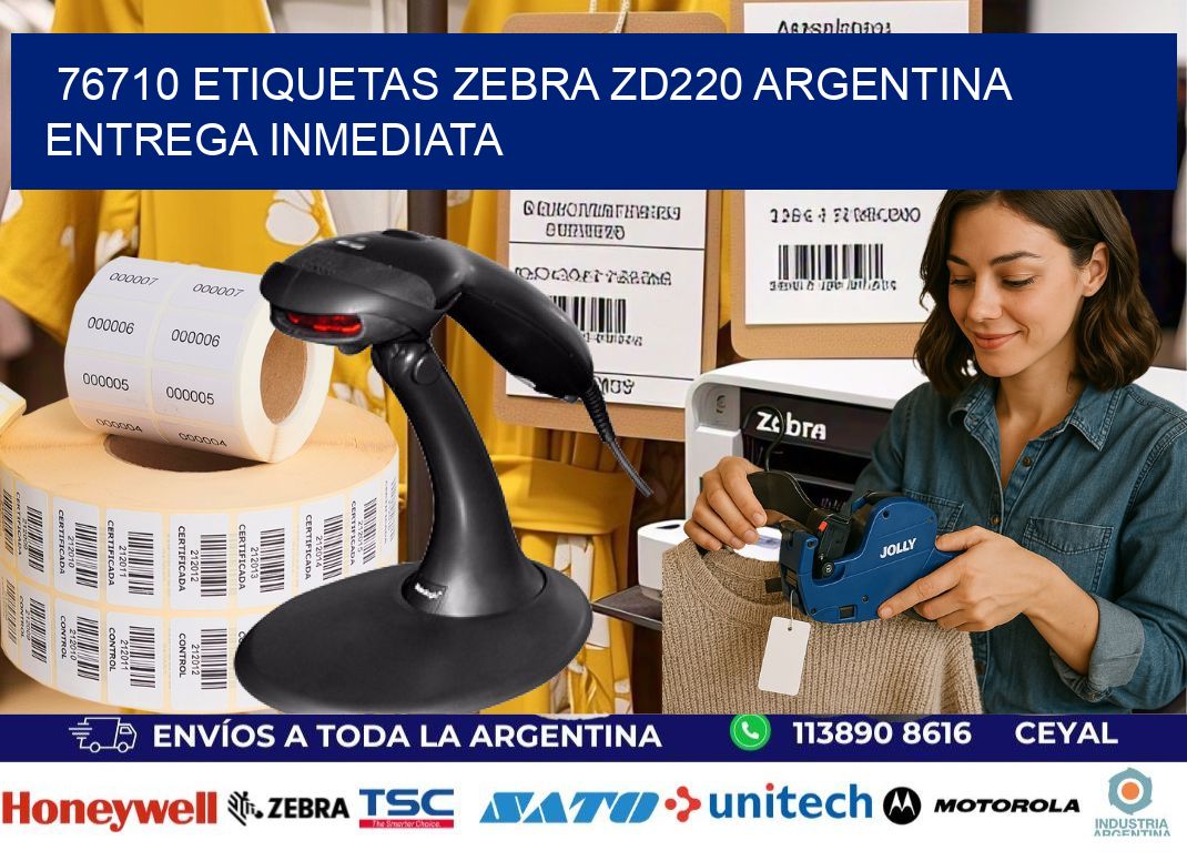 76710 etiquetas zebra zd220 ARGENTINA ENTREGA INMEDIATA