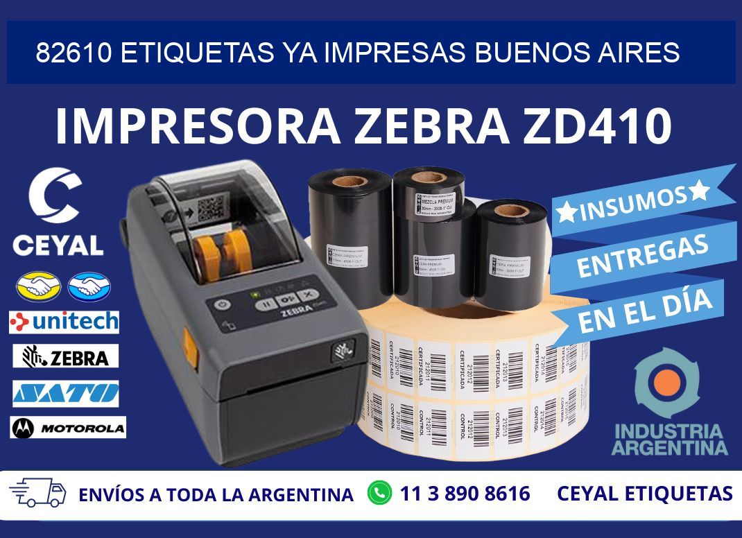82610 ETIQUETAS YA IMPRESAS BUENOS AIRES