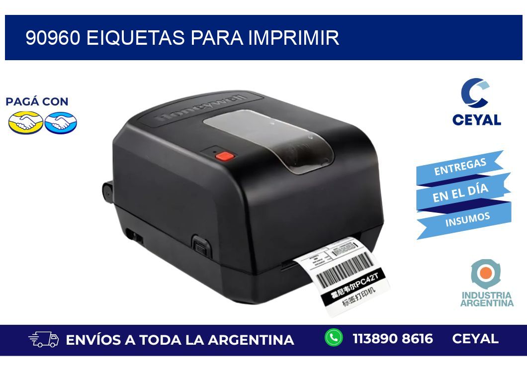 90960 EIQUETAS PARA IMPRIMIR