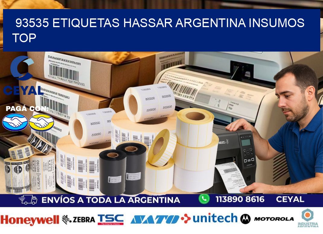 93535 etiquetas hassar argentina INSUMOS TOP