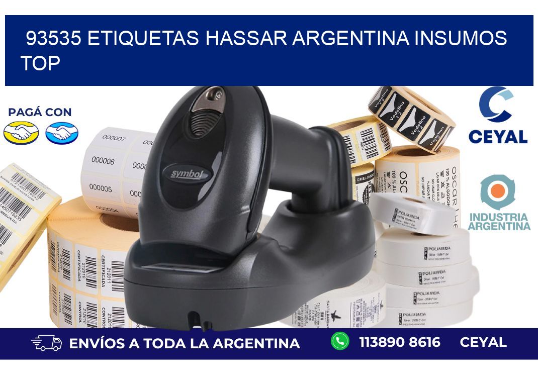 93535 etiquetas hassar argentina INSUMOS TOP