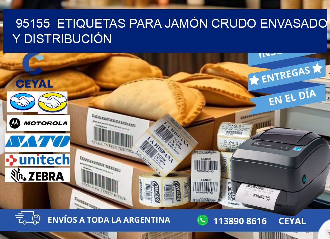 95155  ETIQUETAS PARA JAMÓN CRUDO ENVASADO Y DISTRIBUCIÓN