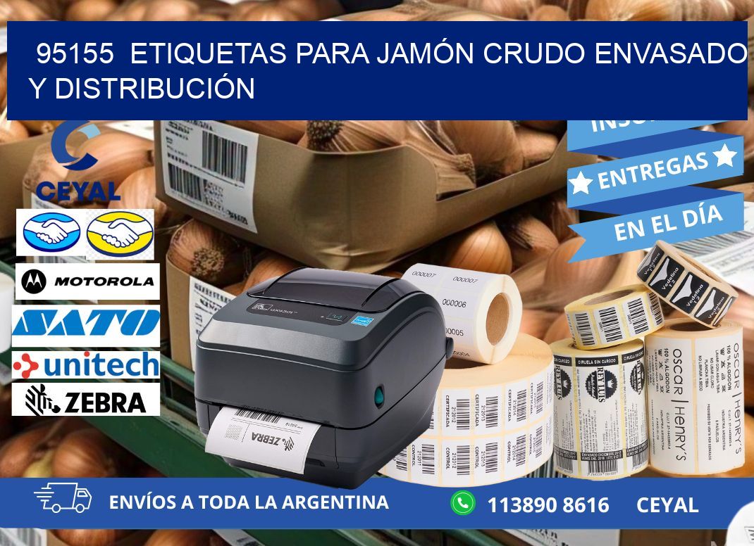 95155  ETIQUETAS PARA JAMÓN CRUDO ENVASADO Y DISTRIBUCIÓN