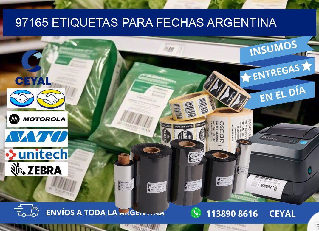 97165 ETIQUETAS PARA FECHAS ARGENTINA
