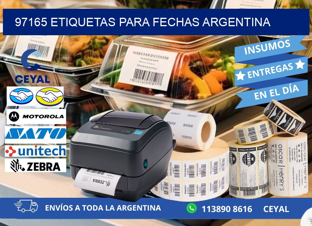 97165 ETIQUETAS PARA FECHAS ARGENTINA