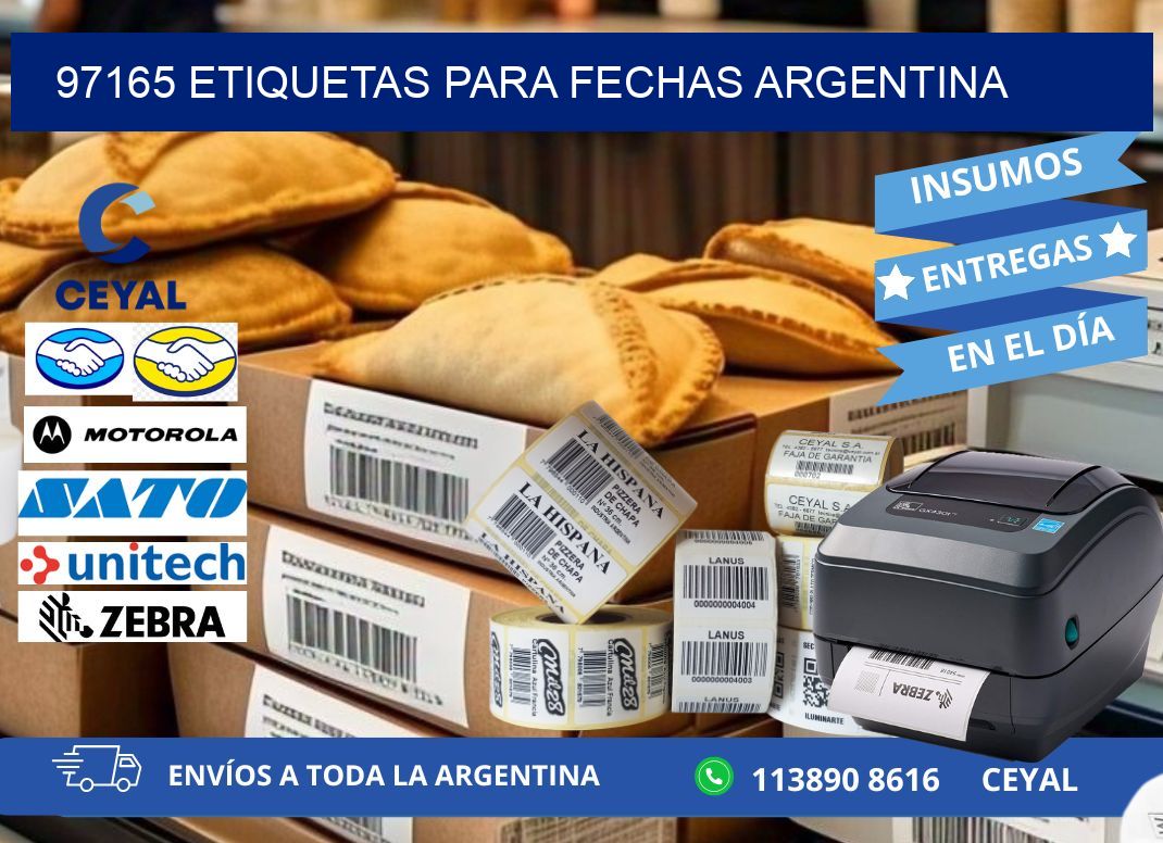 97165 ETIQUETAS PARA FECHAS ARGENTINA