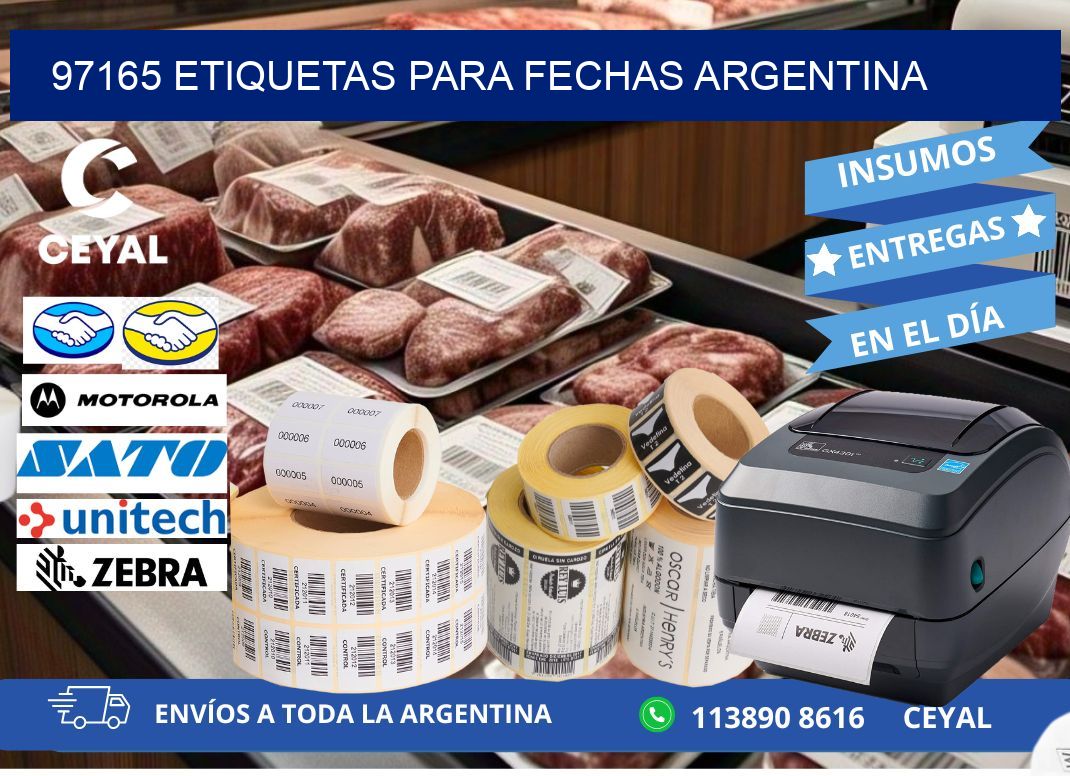 97165 ETIQUETAS PARA FECHAS ARGENTINA