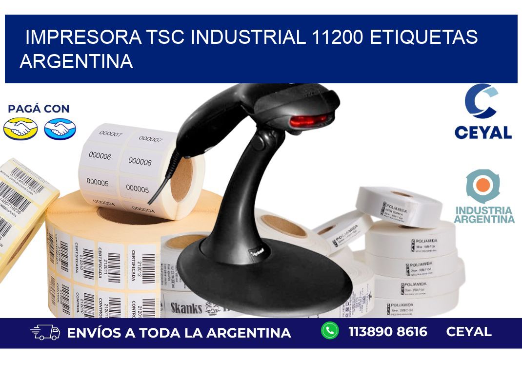 Impresora tsc industrial 11200 etiquetas argentina