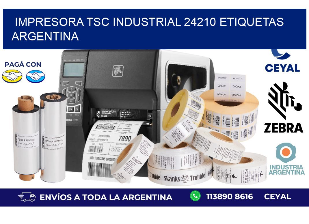 Impresora tsc industrial 24210 etiquetas argentina