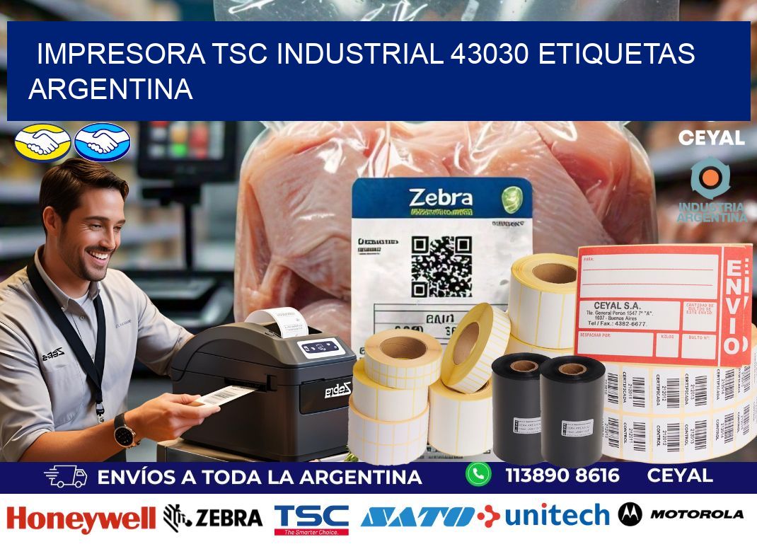 Impresora tsc industrial 43030 etiquetas argentina
