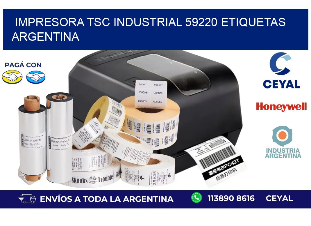 Impresora tsc industrial 59220 etiquetas argentina