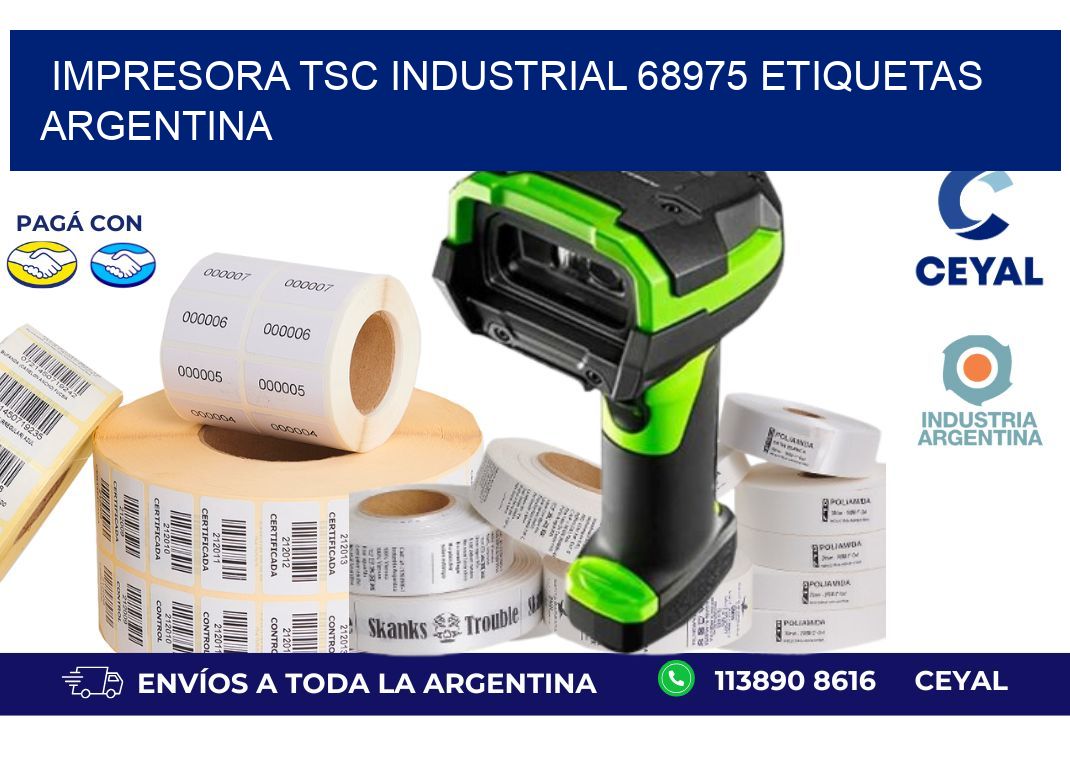 Impresora tsc industrial 68975 etiquetas argentina