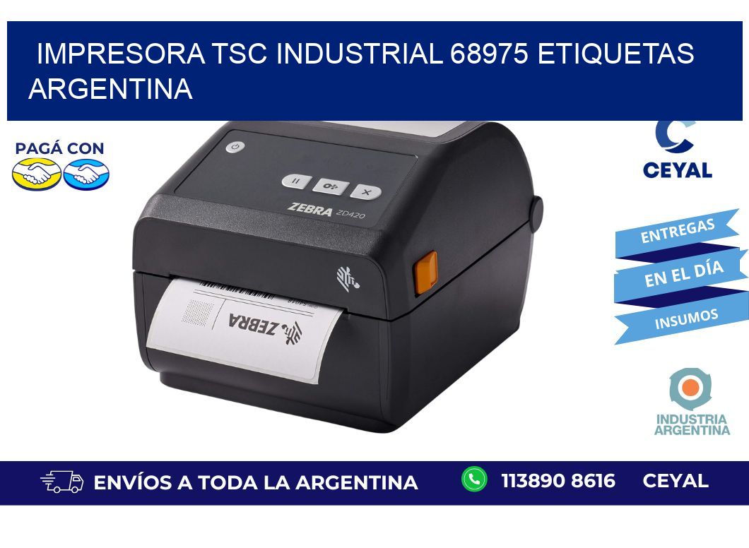 Impresora tsc industrial 68975 etiquetas argentina