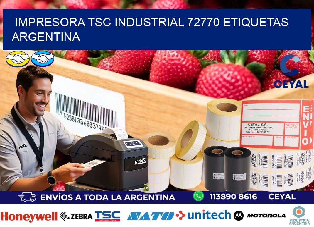 Impresora tsc industrial 72770 etiquetas argentina