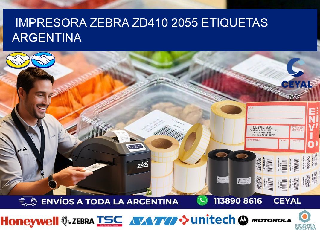 Impresora zebra zd410 2055 etiquetas argentina