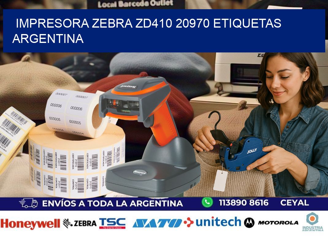 Impresora zebra zd410 20970 etiquetas argentina