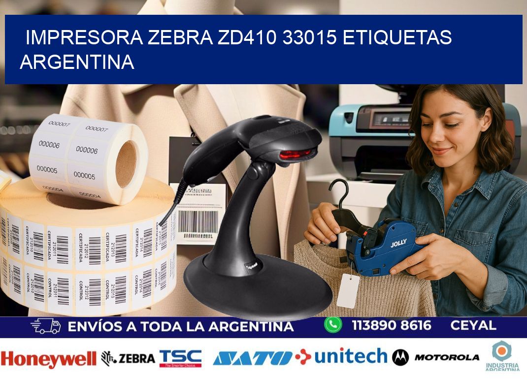 Impresora zebra zd410 33015 etiquetas argentina