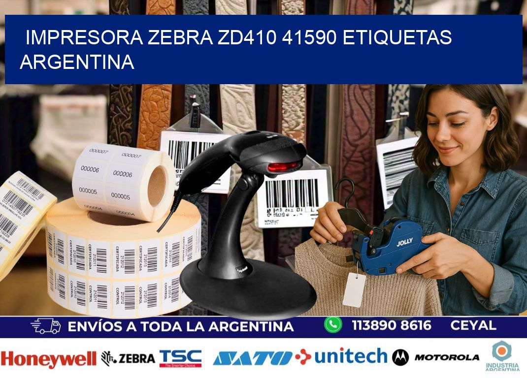 Impresora zebra zd410 41590 etiquetas argentina