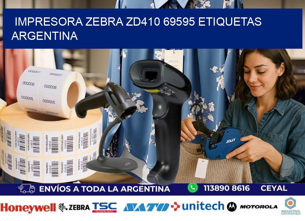 Impresora zebra zd410 69595 etiquetas argentina