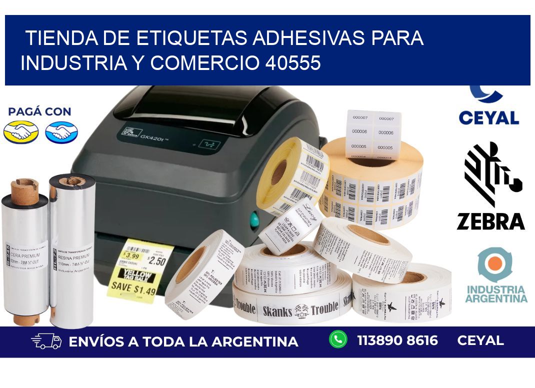 Tienda de Etiquetas Adhesivas para Industria y Comercio 40555
